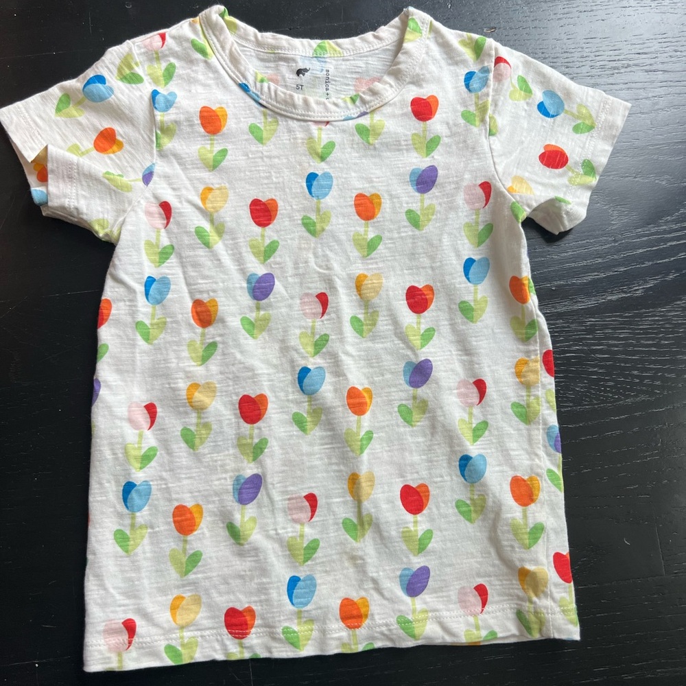 Monica + Andy 5T Colorful Tulip Print Kids T-Shirt